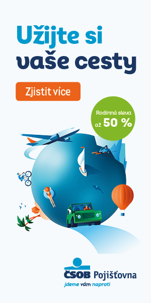 Cestovní pojištění - rodinná sleva - 300 x 600