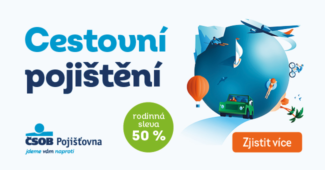 Cestovní pojištění - rodinná sleva - 650 x 340